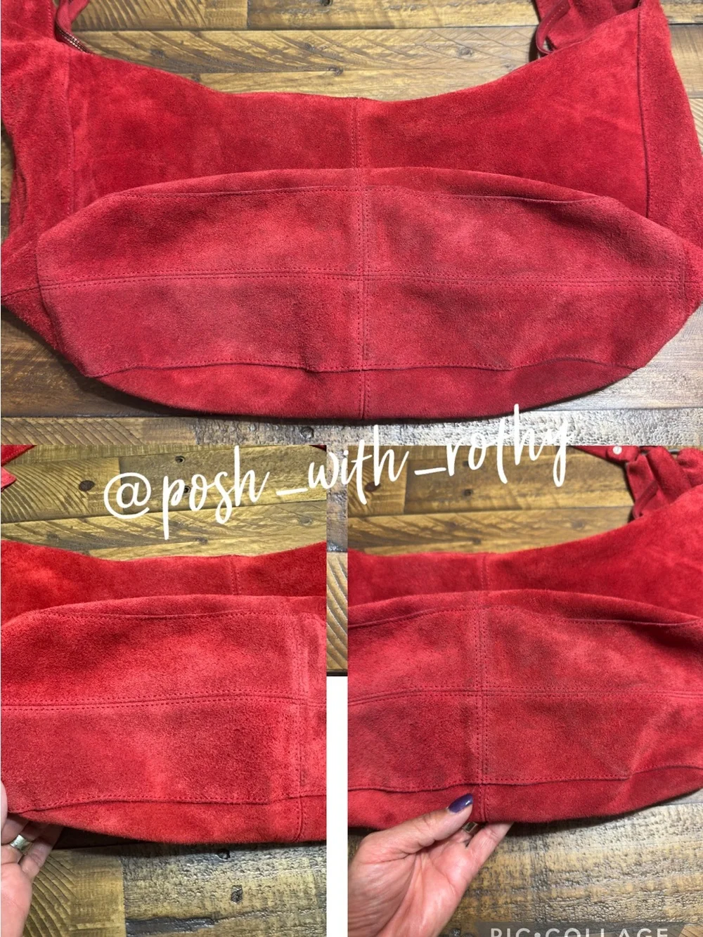 Free People Roma Suede Hobo Tote Bag - Picture 4 of 12